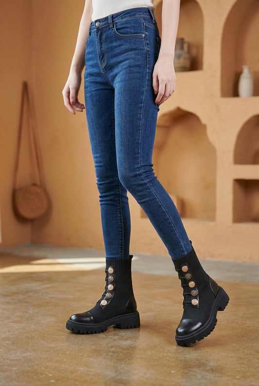 Thin Leg Thick-soled Martin Boots