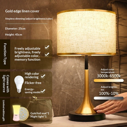 Modern Touch Sensor Dimming Luxury Nordic LED Table Lamp