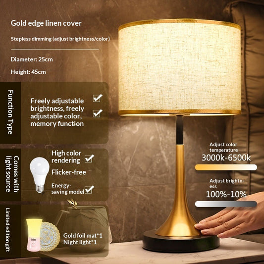 Modern Touch Sensor Dimming Luxury Nordic LED Table Lamp