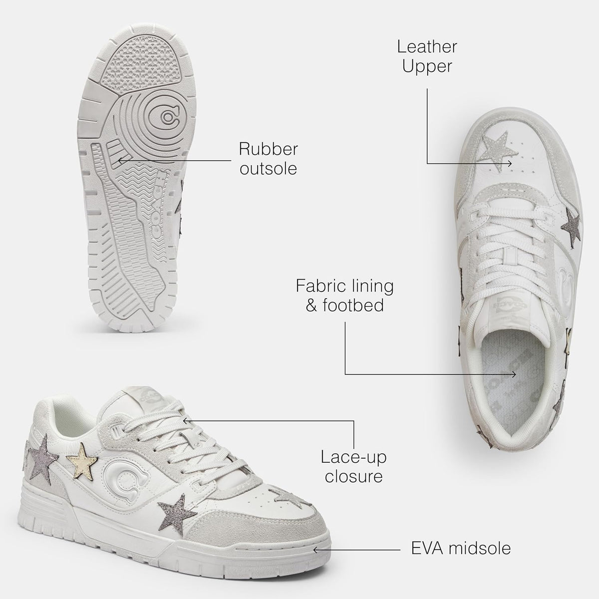 Coach Women Soho Sneakers - Available in 2 colors / styles