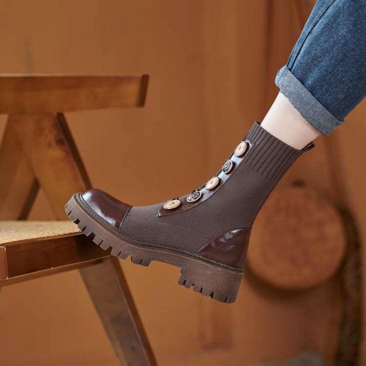 Thin Leg Thick-soled Martin Boots
