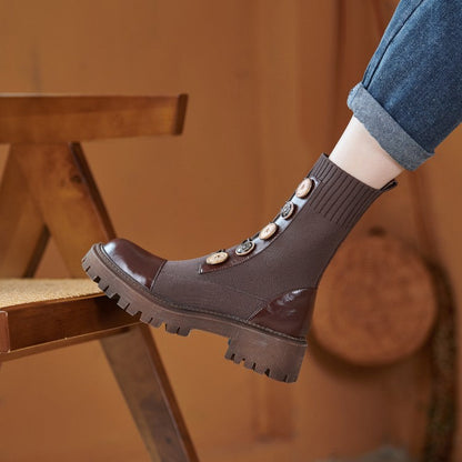Thin Leg Thick-soled Martin Boots