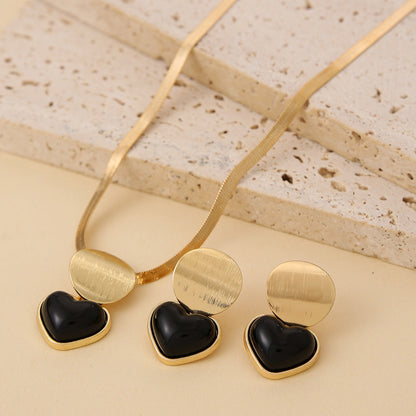 Women's Elegant Geometric Ear Fashion Chain Like Flat Jewelry Set