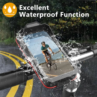 Touch Screen Bike Scooter Handlebar Phone Case Bag Waterproof Bicycle Motorcycle MTB Cellphone Mount Stand Quick Lock Release