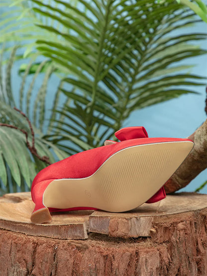The Sophisticated Satin Heeled Pump - Available in 5 colors