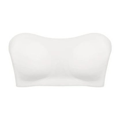 Seamless Anti-Slip Strapless Push Up Bra Silk Invisible Can be worn as a bralette or Tube top - Available in multiple colors