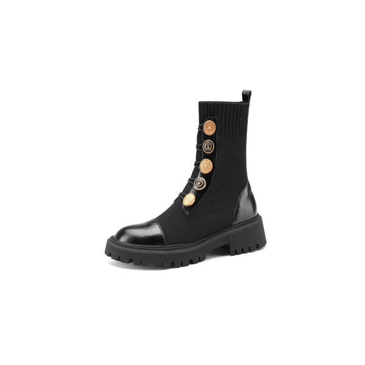 Thin Leg Thick-soled Martin Boots