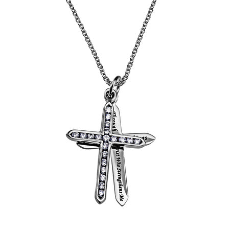 CZ Twin Cross Stainless steel