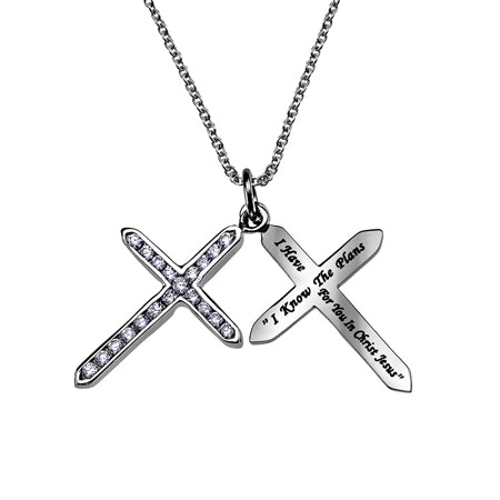 CZ Twin Cross Stainless steel