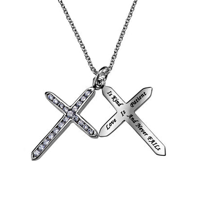 CZ Twin Cross Stainless steel