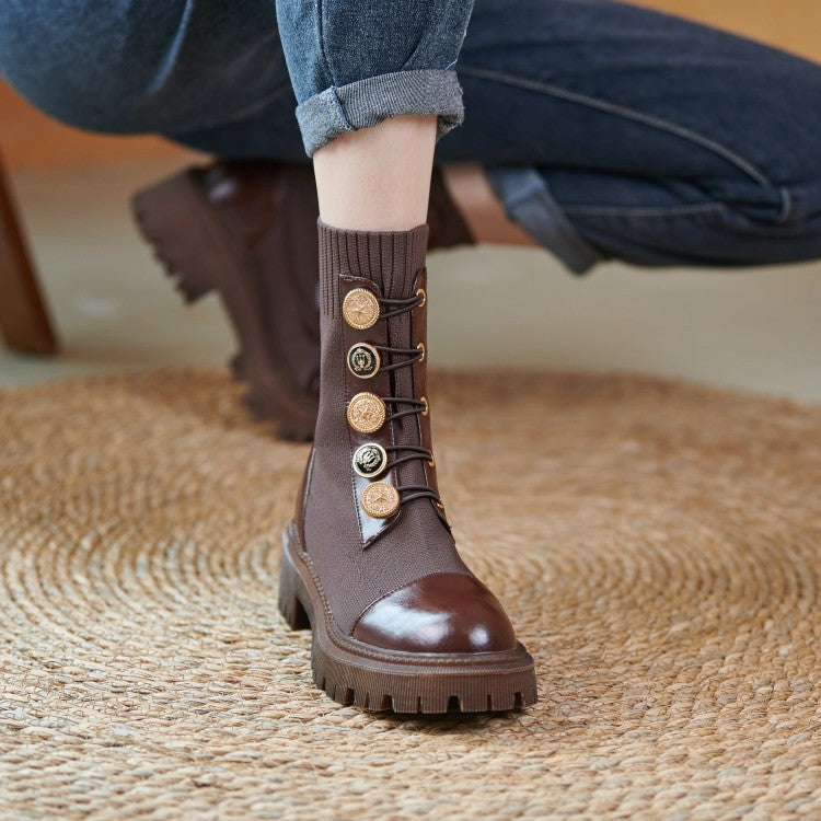 Thin Leg Thick-soled Martin Boots