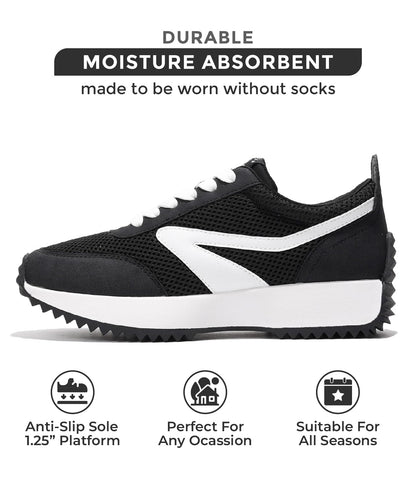 Trendy Project Cloud Women's Sneakers - Super Comfy Memory Foam Insole and Lightweight - - Available in Multiple Colors