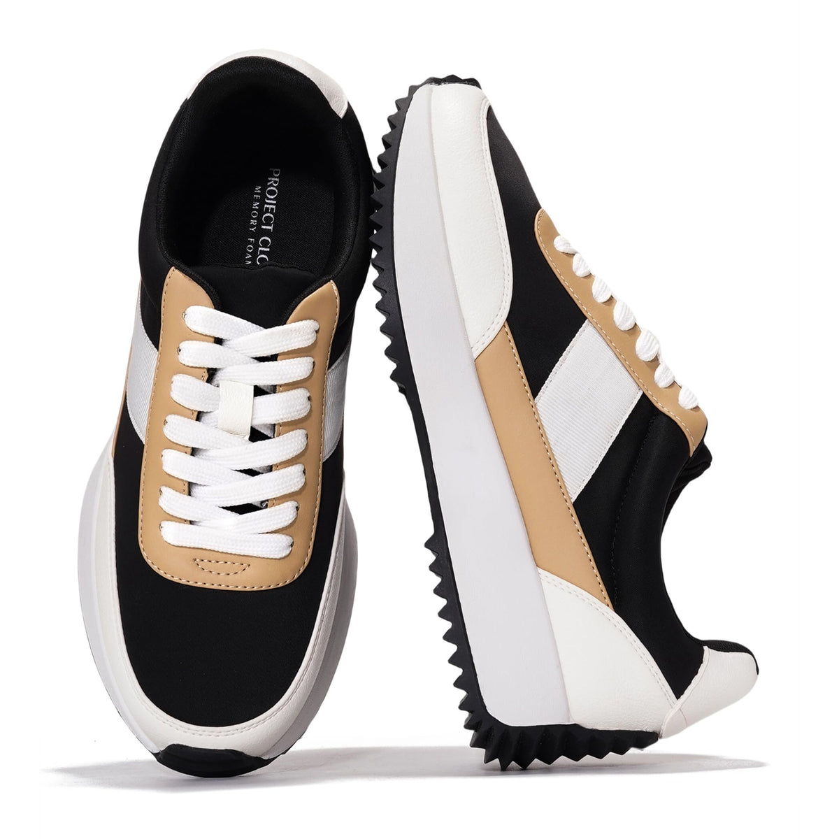 Trendy Project Cloud Women's Sneakers - Super Comfy Memory Foam Insole and Lightweight - - Available in Multiple Colors