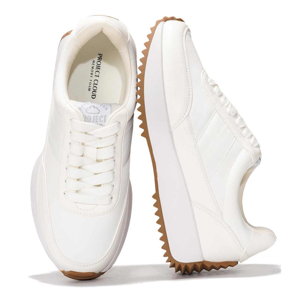 Trendy Project Cloud Women's Sneakers - Super Comfy Memory Foam Insole and Lightweight - - Available in Multiple Colors